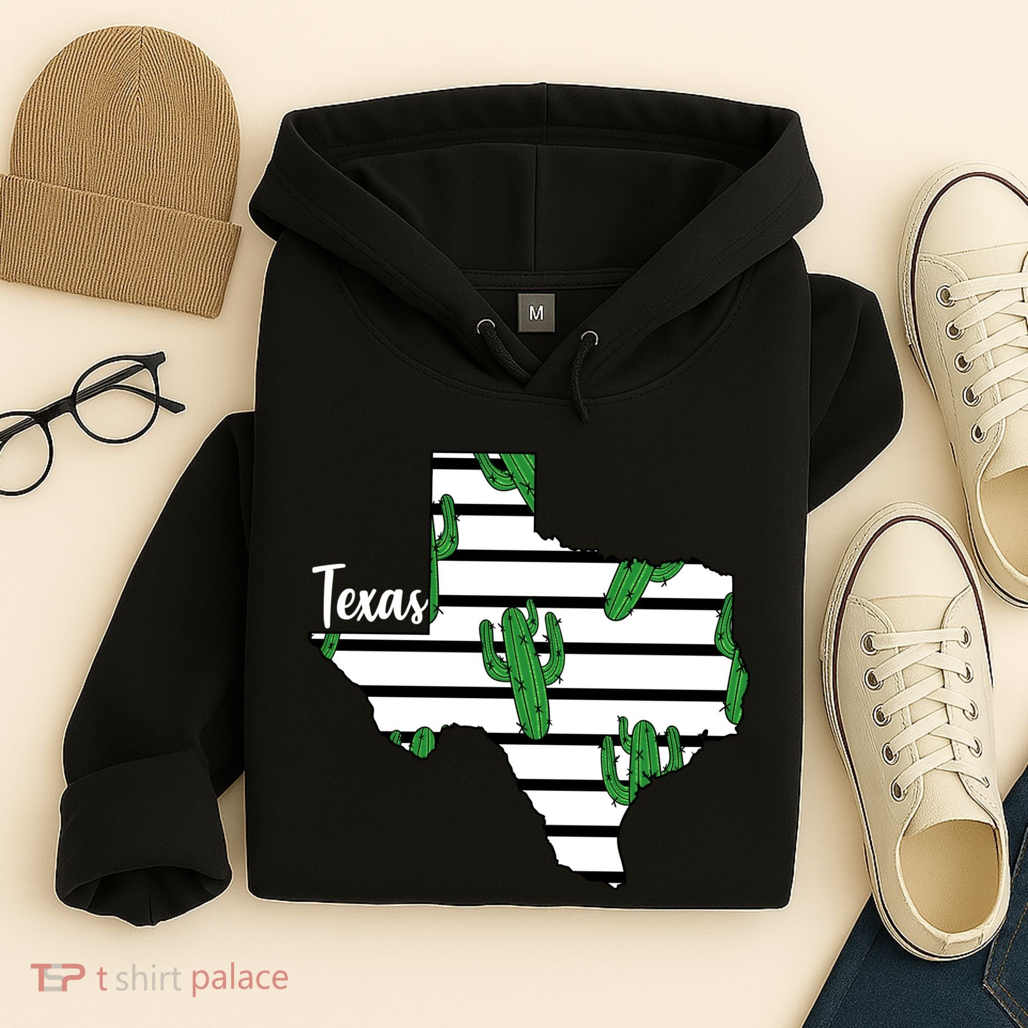 Texas Floral Cactus Hoodie