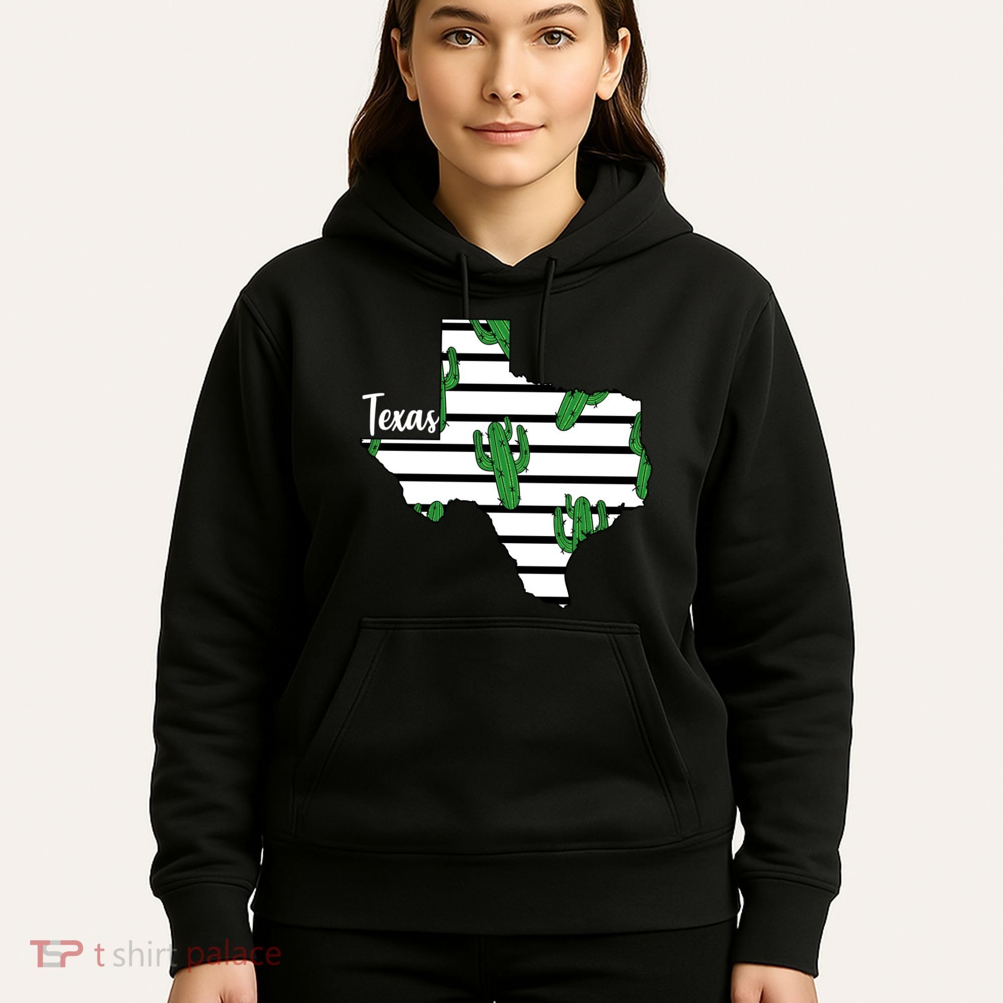 Texas Floral Cactus Hoodie