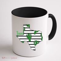 Texas Floral Cactus Coffee Mug thumb 1