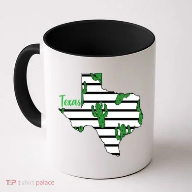 Texas Floral Cactus Coffee Mug