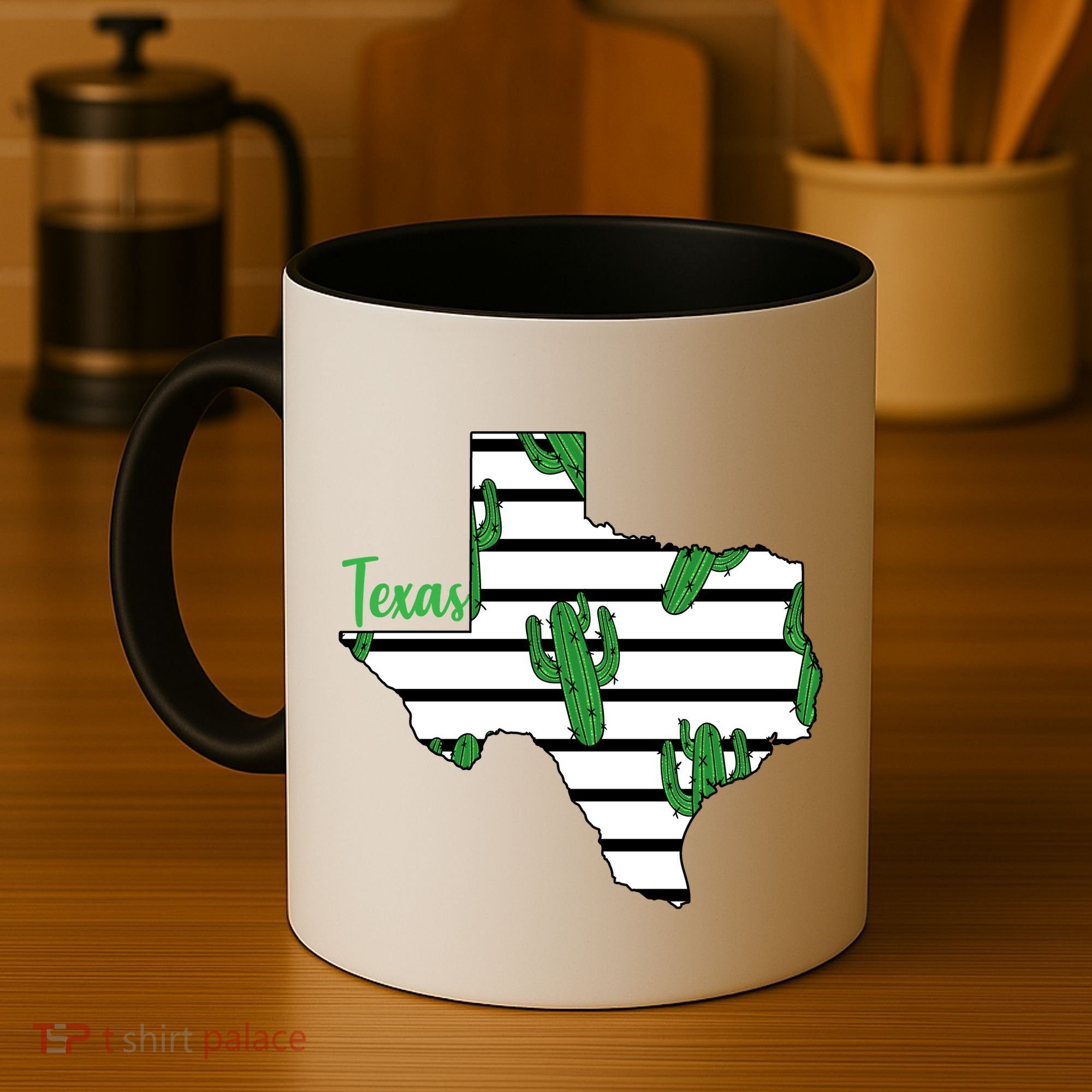 Texas Floral Cactus Coffee Mug