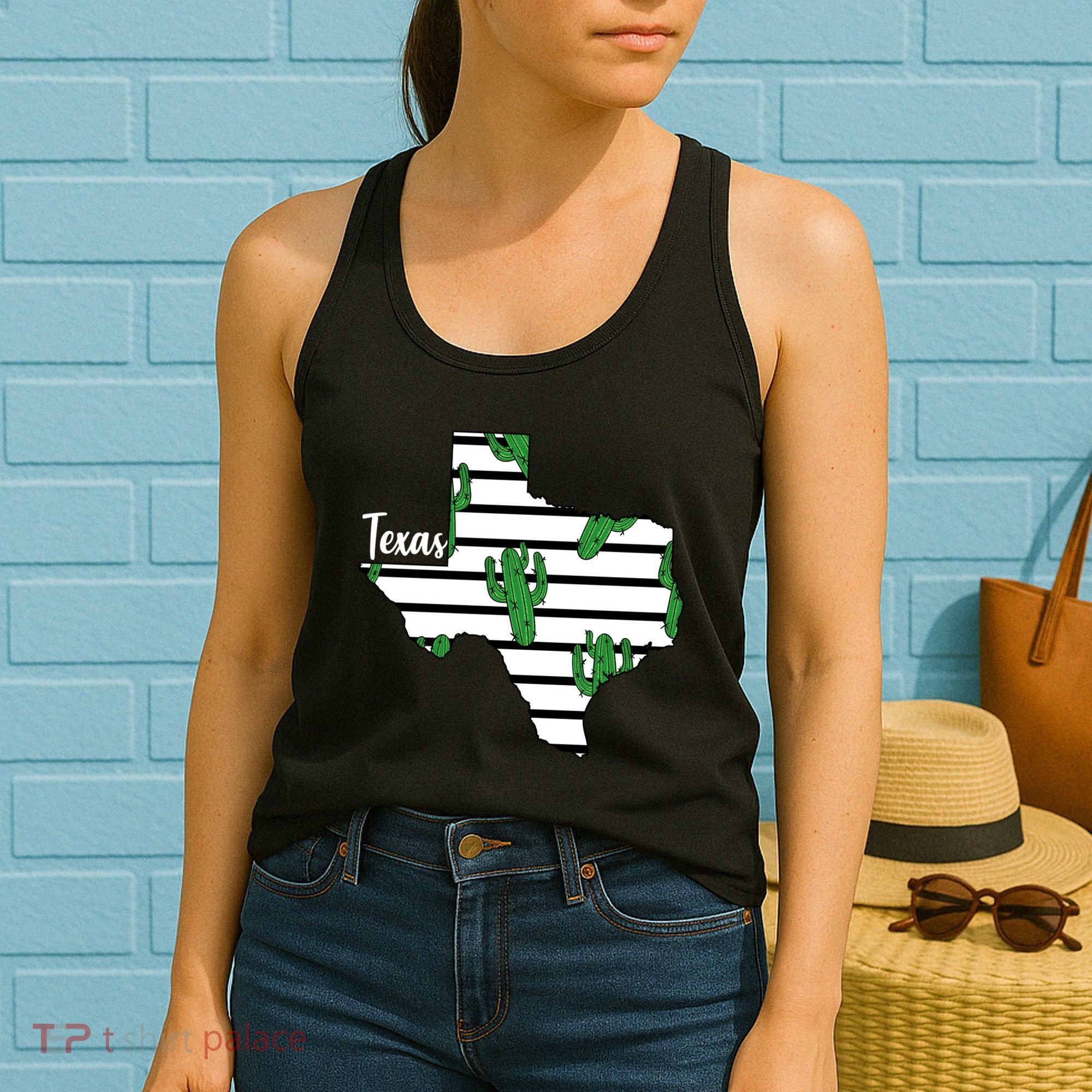Texas Floral Cactus Women's Tank Top