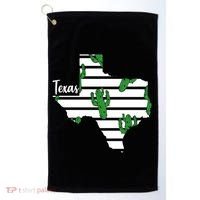 Texas Floral Cactus Golf Towel thumb 0