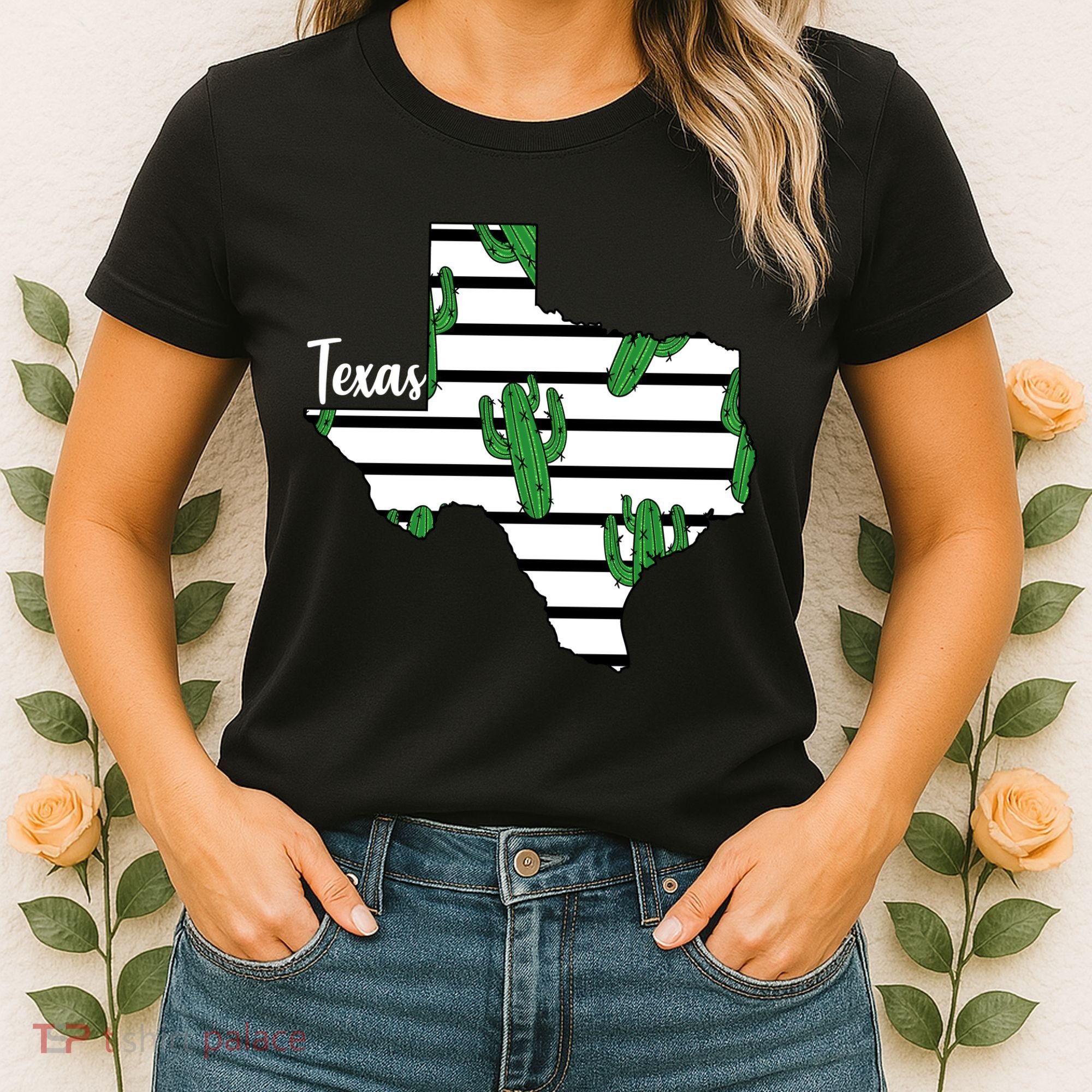 Texas Floral Cactus Women's T-Shirt