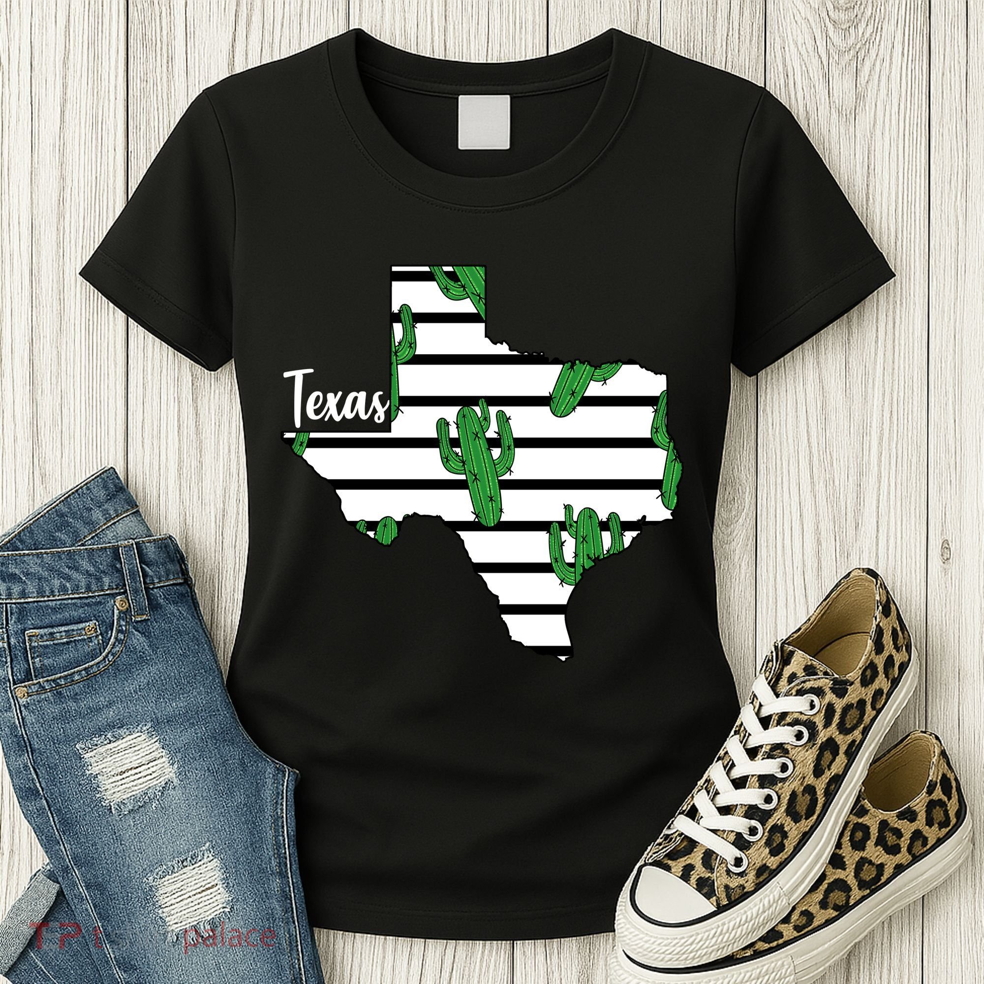 Texas Floral Cactus Women's T-Shirt