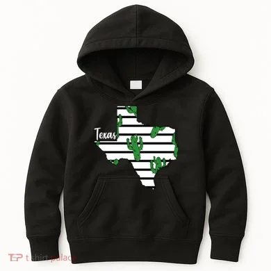 Texas Floral Cactus Kids Hoodie