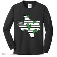 Texas Floral Cactus Kids Long Sleeve Shirt thumb 0