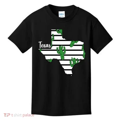 Texas Floral Cactus Kids T-Shirt