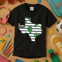 Texas Floral Cactus Kids T-Shirt thumb 3