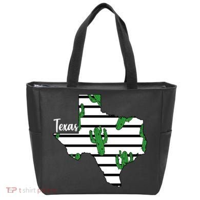 Texas Floral Cactus Tote Bag