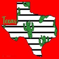 Texas Floral Cactus Santa Hat thumb 1