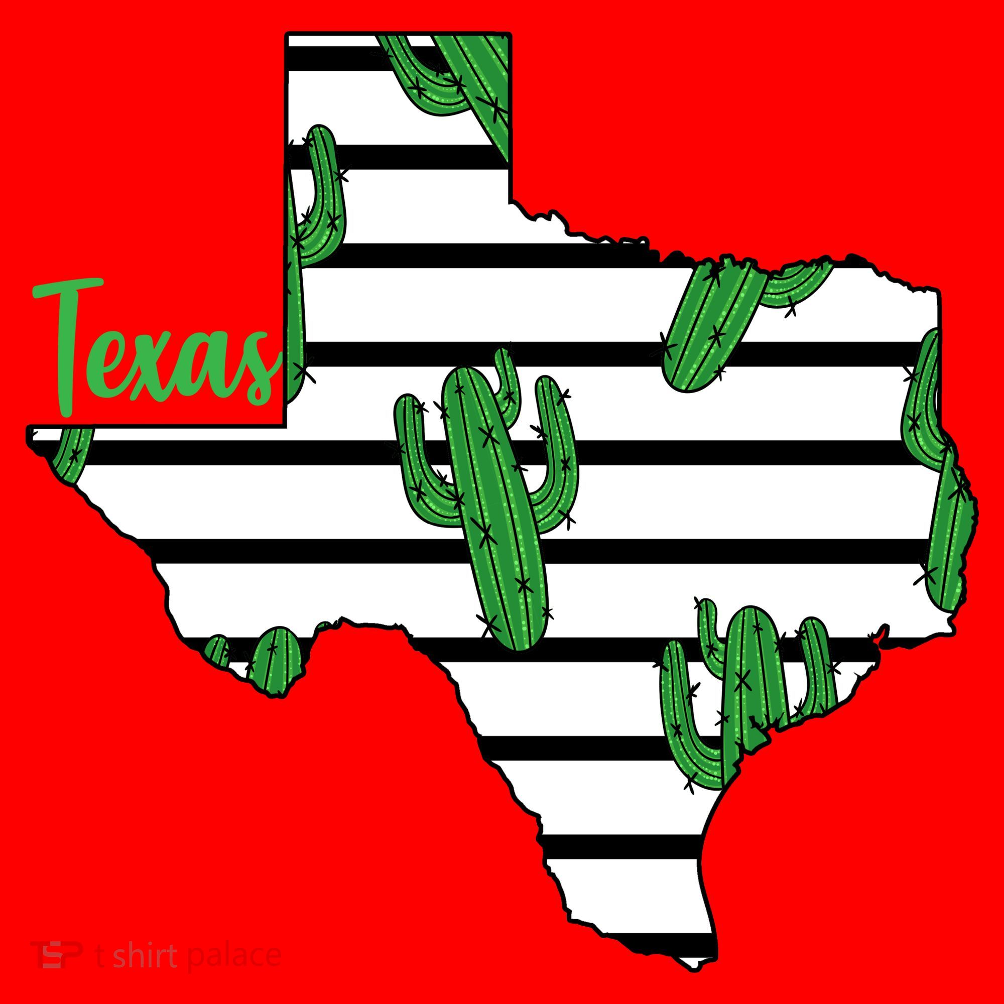 Texas Floral Cactus Santa Hat
