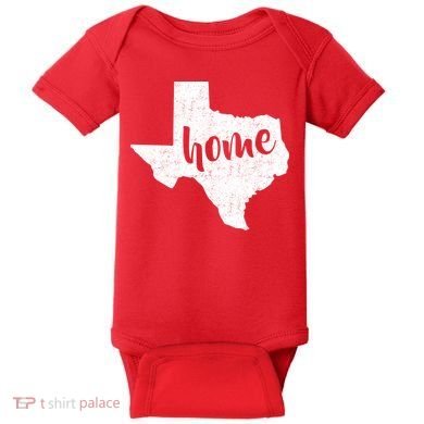 Texas Home State Baby Bodysuit