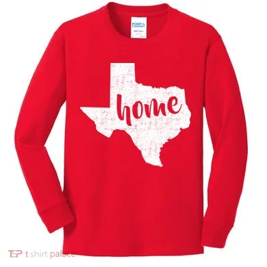 Texas Home State Kids Long Sleeve Shirt