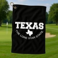 Texas Lone Star State Golf Towel thumb 1