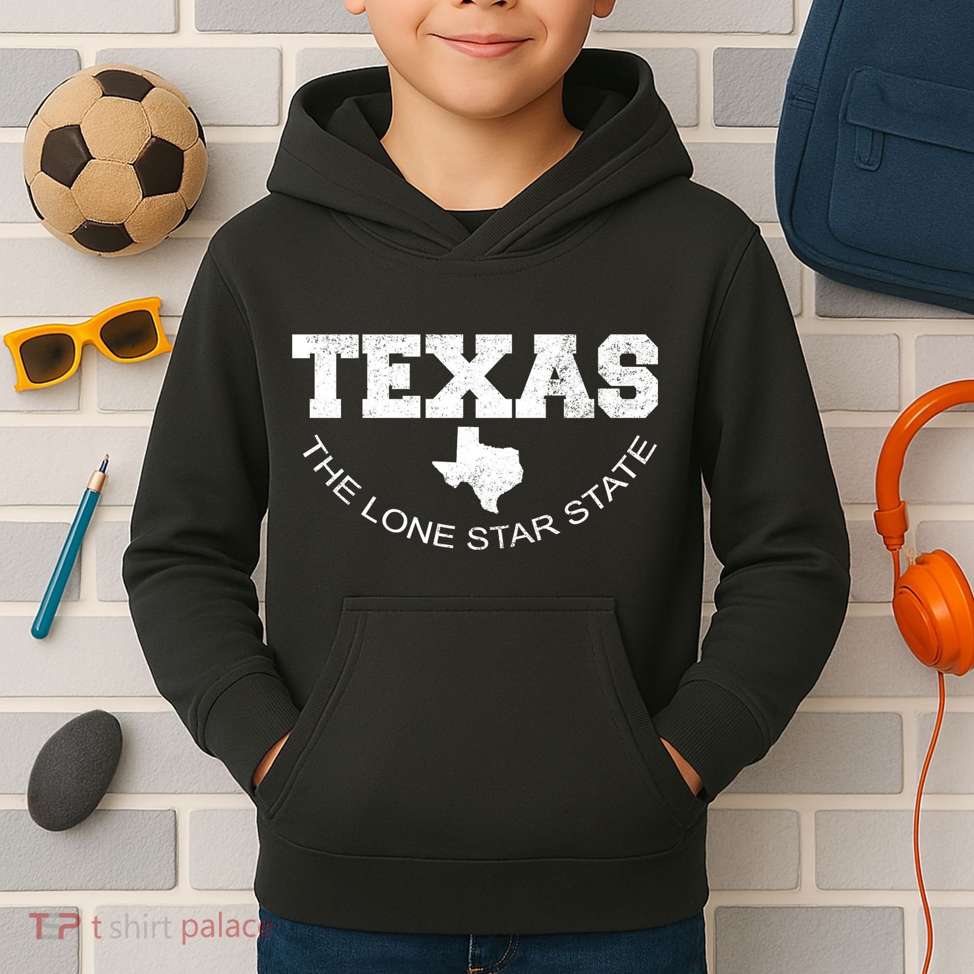 Texas Lone Star State Kids Hoodie