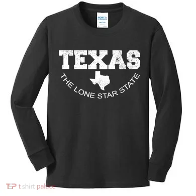 Texas Lone Star State Kids Long Sleeve Shirt