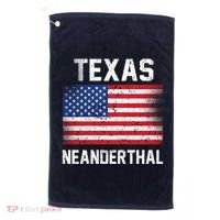 Texas Neanderthal  Golf Towel thumb 0