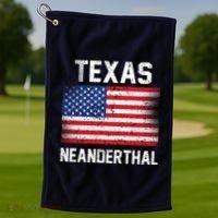 Texas Neanderthal  Golf Towel thumb 1