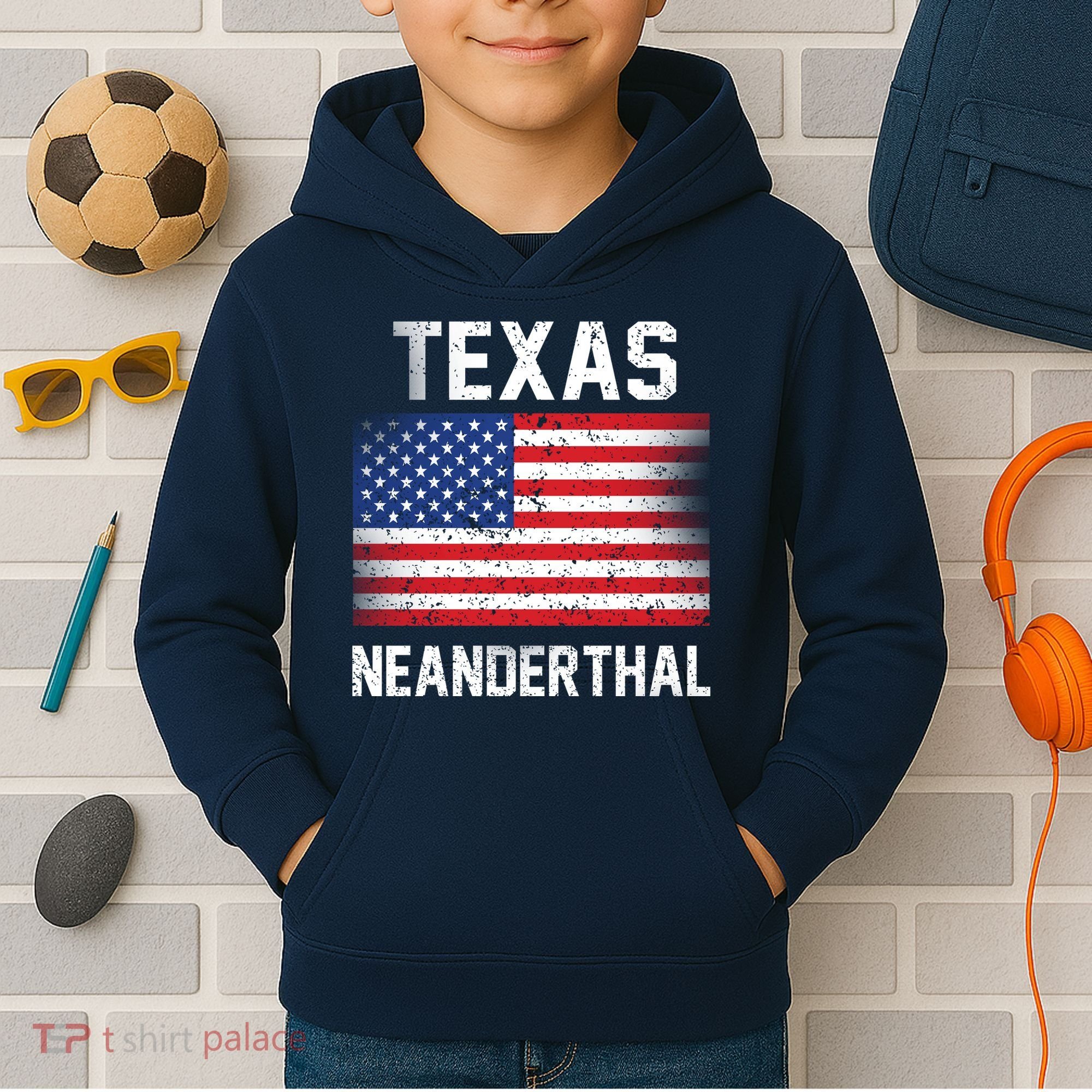 Texas Neanderthal  Kids Hoodie