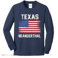 Texas Neanderthal  Kids Long Sleeve Shirt thumb 0