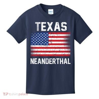 Texas Neanderthal  Kids T-Shirt
