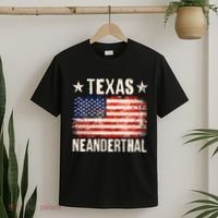 Texas Neanderthal Distressed US Flag T-Shirt thumb 2