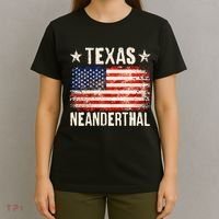 Texas Neanderthal Distressed US Flag T-Shirt thumb 4