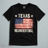 Texas Neanderthal Distressed US Flag T-Shirt thumb 5