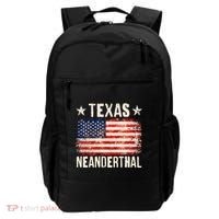 Texas Neanderthal Distressed US Flag Backpack thumb 0
