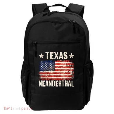Texas Neanderthal Distressed US Flag Backpack