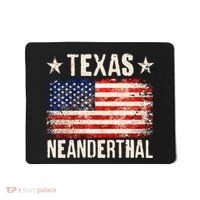 Texas Neanderthal Distressed US Flag Mousepad thumb 0