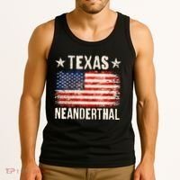 Texas Neanderthal Distressed US Flag Tank Top thumb 3