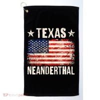 Texas Neanderthal Distressed US Flag Golf Towel thumb 0