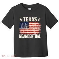 Texas Neanderthal Distressed US Flag Toddler T-Shirt thumb 0