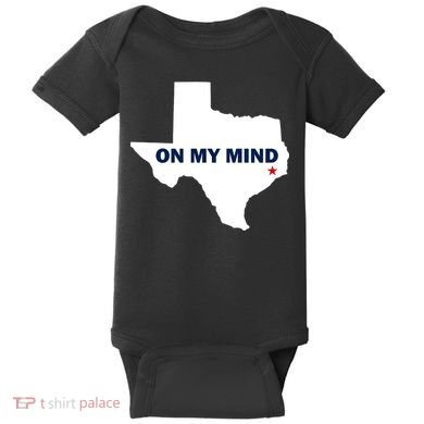 Texas On My Mind Hurricane Harvey Relief Baby Bodysuit