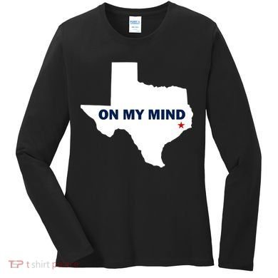 Texas On My Mind Hurricane Harvey Relief Women's Long Sleeve Shirt