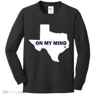 Texas On My Mind Hurricane Harvey Relief Kids Long Sleeve Shirt thumb 0