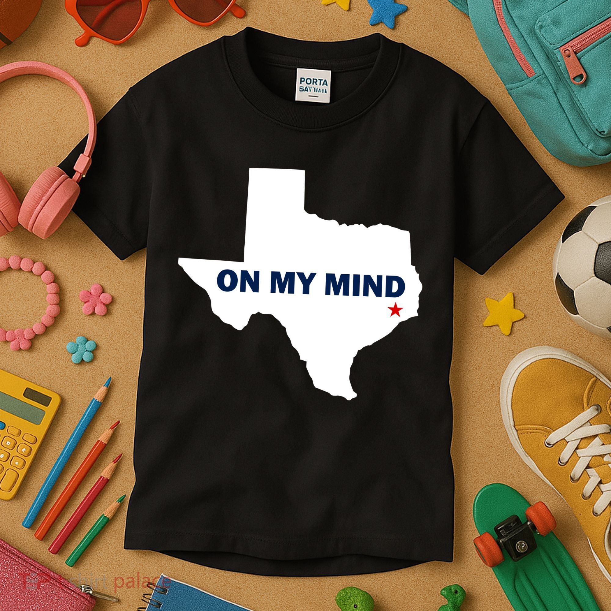 Texas On My Mind Hurricane Harvey Relief Kids T-Shirt