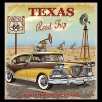 Texas Road Trip Route 66 Classic Car Kids Sweatshirt thumb 2