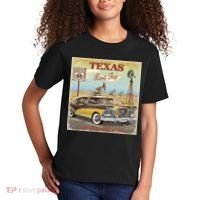 Texas Road Trip Route 66 Classic Car Kids T-Shirt thumb 2