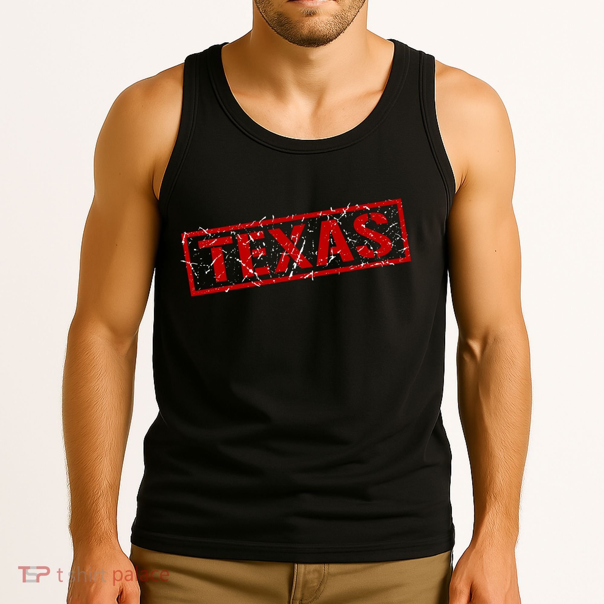 Texas Stamp of Approval Distressed Tank Top