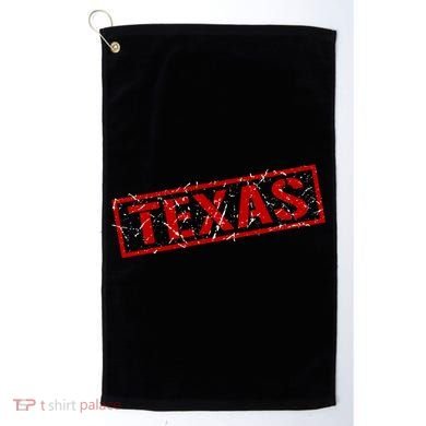 Texas Stamp of Approval Distressed Golf Towel