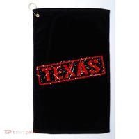 Texas Stamp of Approval Distressed Golf Towel thumb 0