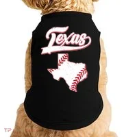 Texas State Baseball Fan Doggie Tank thumb 0