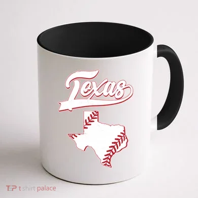 Texas State Baseball Fan Coffee Mug back