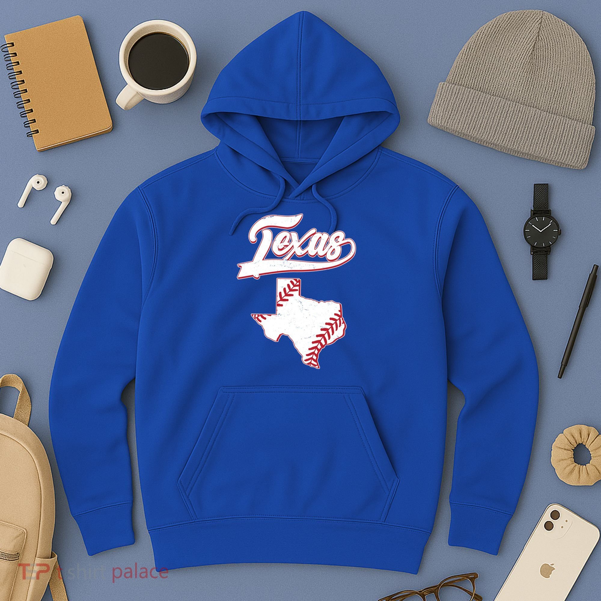 Texas State Baseball Fan Hoodie