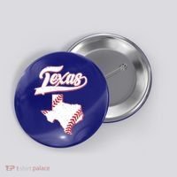 Texas State Baseball Fan Button thumb 0