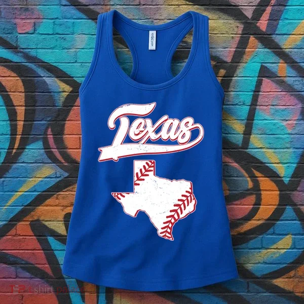 Texas State Baseball Fan Women's Tank Top