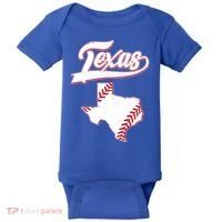 Texas State Baseball Fan Baby Bodysuit thumb 0
